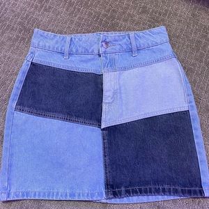 Colorblocked target skirt